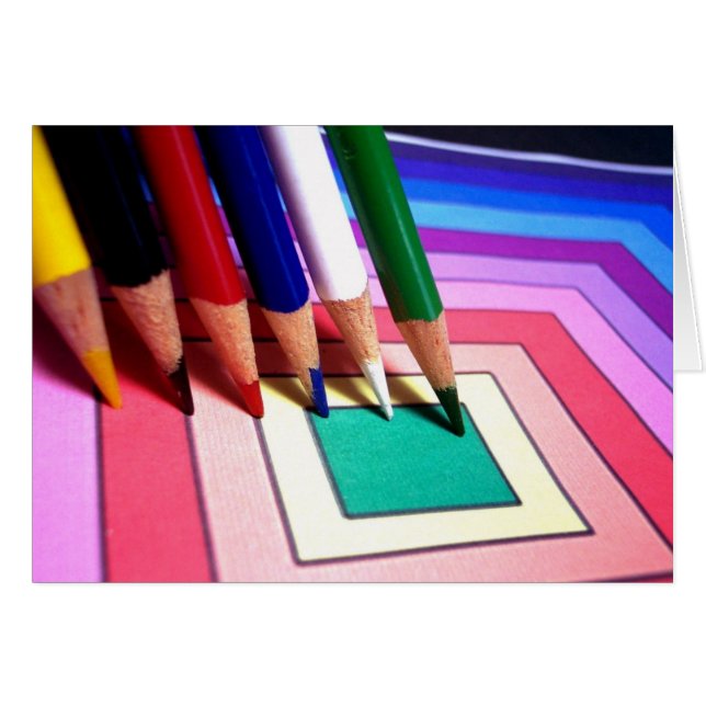 Crayons colorés (Devant horizontal)