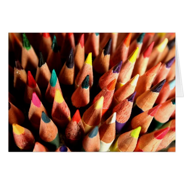 Crayons colorés (Devant horizontal)