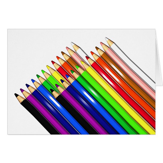 crayons de couleur (Devant horizontal)