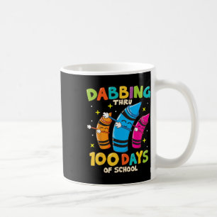 Crayons Kids 100 Days School Boys Girls Gift Coffee Mug