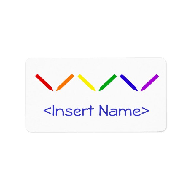 Crayons Label (Front)