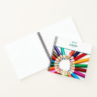 Crayons mignons Carnet monogramme