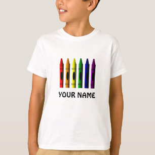 Crayons Name Crayon Kids Comfort  T-shirt