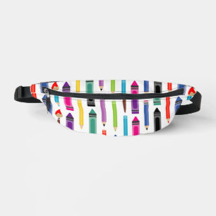 crayons pattern fanny pack