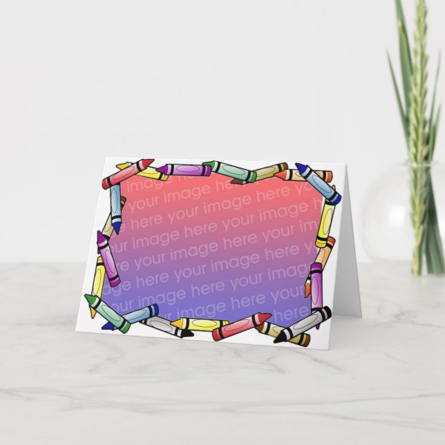 Crayons photo card (Front)