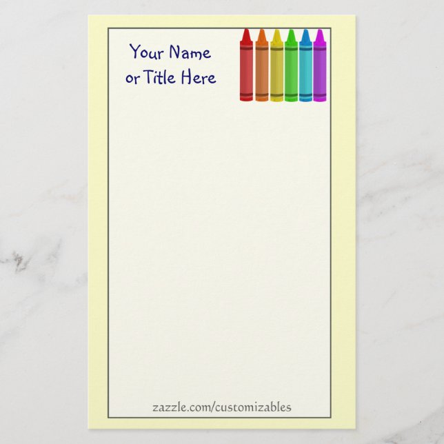 Crayons Stationery (Front)