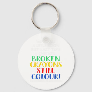 Crayons Still Colour Mental Health Awareness Graph Keychain