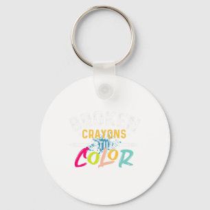 Crayons Still Colour - Mental Health Awareness Keychain