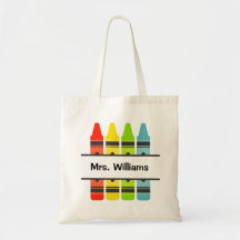Crayons Teacher Tote - Teacher Appreciation