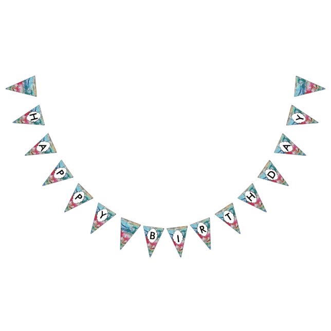 Crayons texture bunting flags (All)