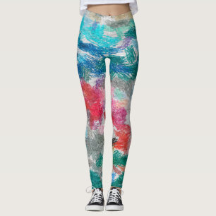 Crayons texture leggings