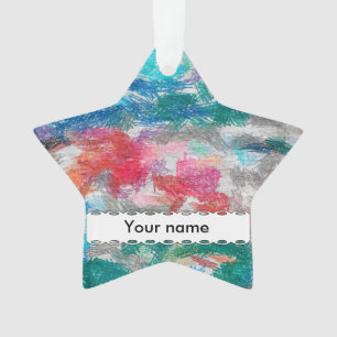 Crayons texture ornament