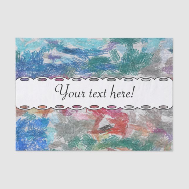 Crayons texture tissue paper (Front)