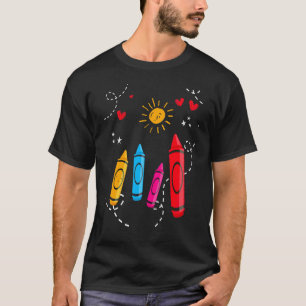 Crayons That Won't Quit Artists  Fun Coloured T-Shirt