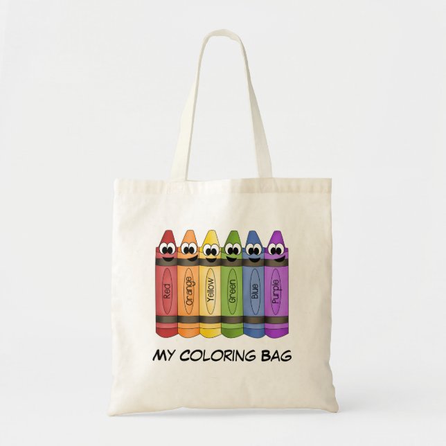 Crayons Tote Bag (Front)