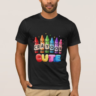 Crayoon Cute - Kawaii Rainbow Crayon Characters T-Shirt