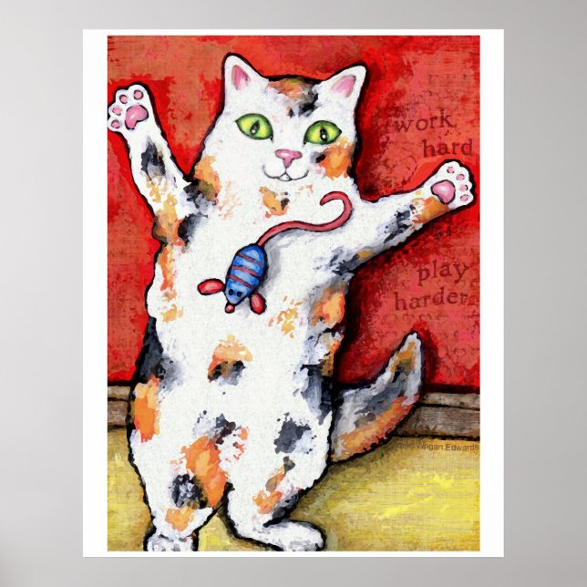 Crazed Calico Art Print (Front)