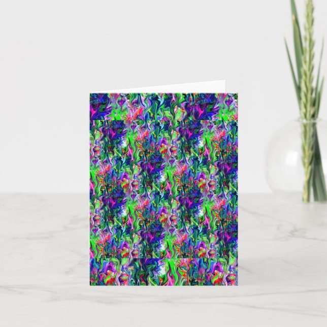 Crazee squiggly garden.... card (Front)