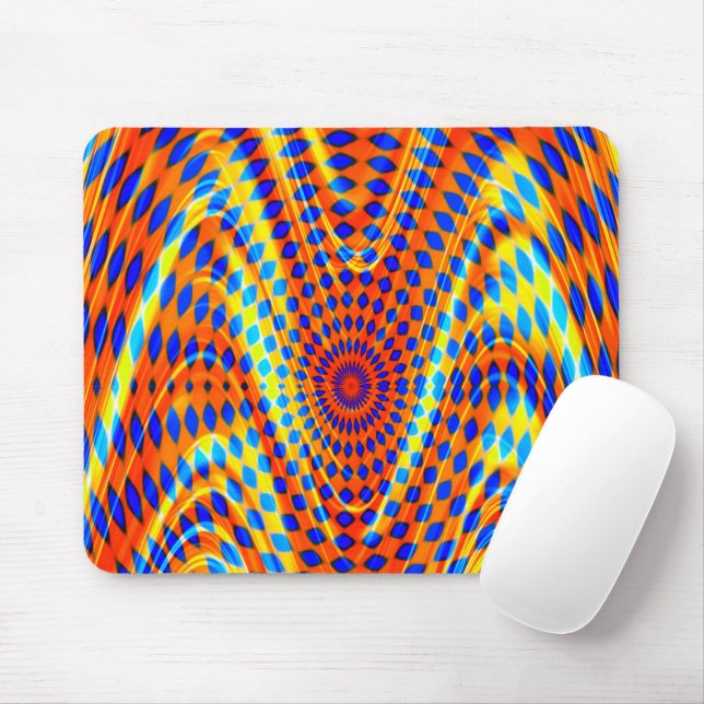 Crazeee waves...... mouse pad (With Mouse)