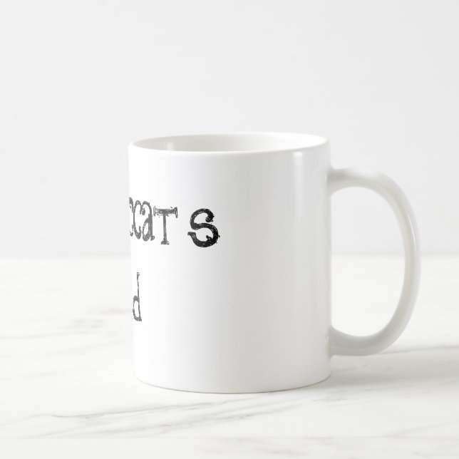Crazi Cat's Dad Quote Coffee Mug (Right)