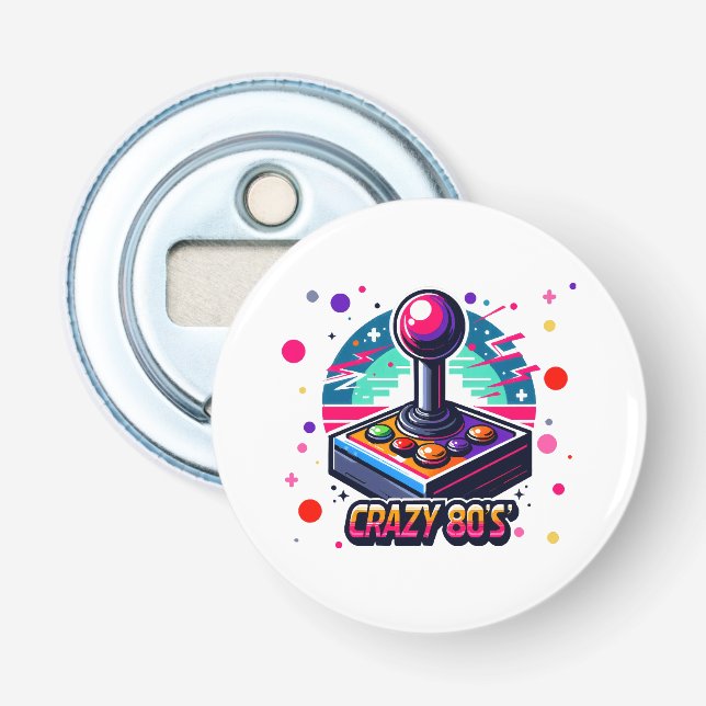 crazy 80s old School Style Bottle Opener (Front)