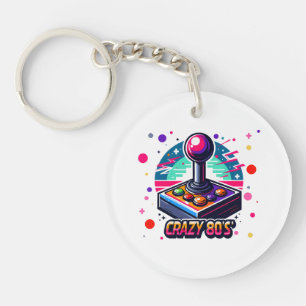 crazy 80s old School Style Keychain