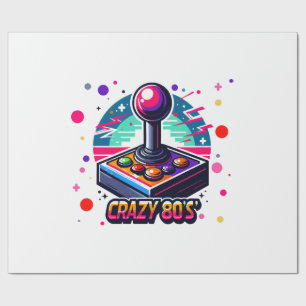crazy 80s old School Style Wrapping Paper