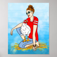 Crazy a Cool Chicks | Chicken Art