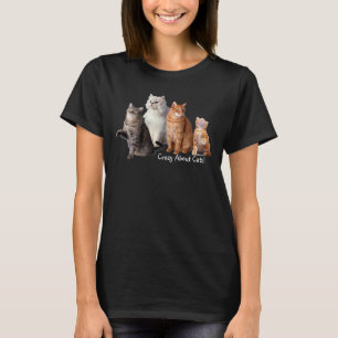 Crazy About Cats Cat T-Shirt