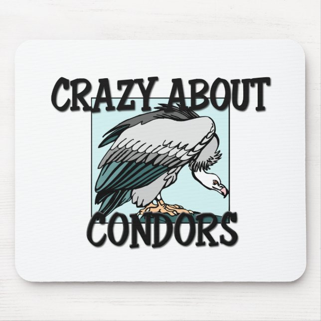 Crazy About Condors Mouse Pad (Front)