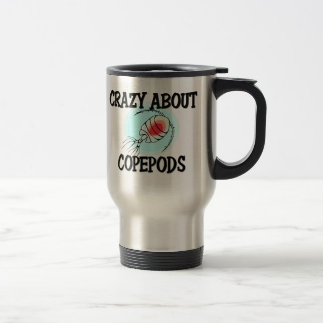 Crazy About Copepods Travel Mug (Right)