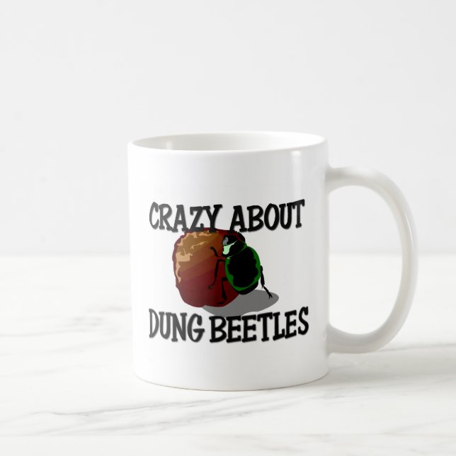 Crazy About Dung Beetles Coffee Mug (Right)