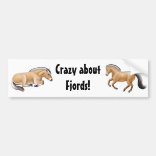 Crazy About Fjords Bumper Sticker