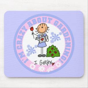 Crazy About Gardening Mousepad