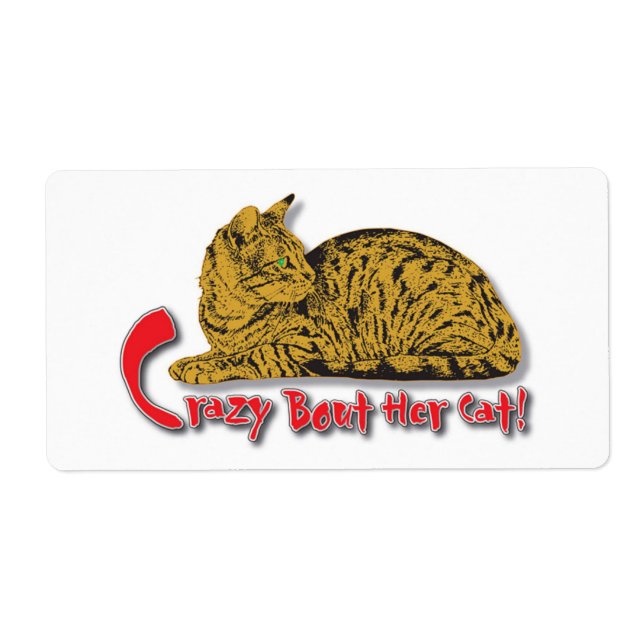 Crazy about her Cats! (Front)