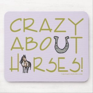 Crazy About Horses Mouse Pad