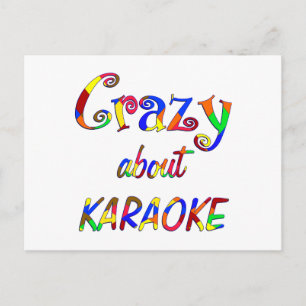 Crazy About Karaoke Postcard