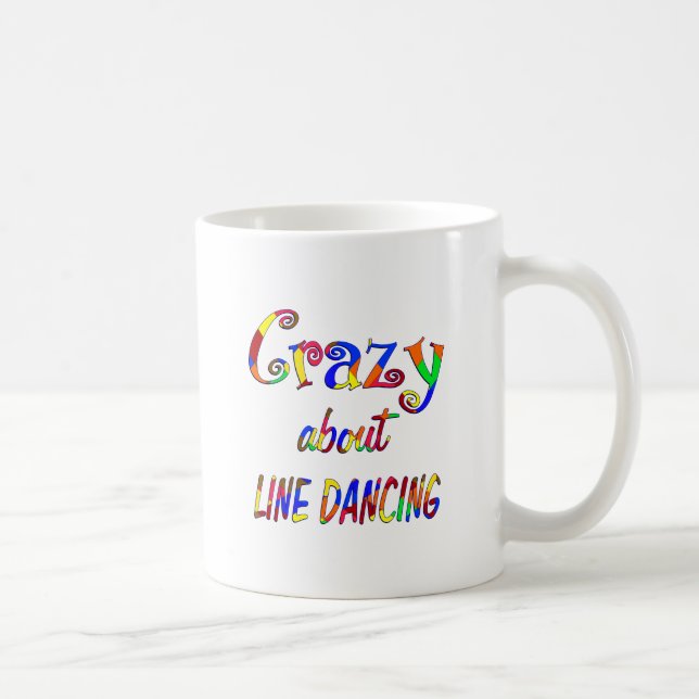 Crazy About Line Dancing Coffee Mug (Right)