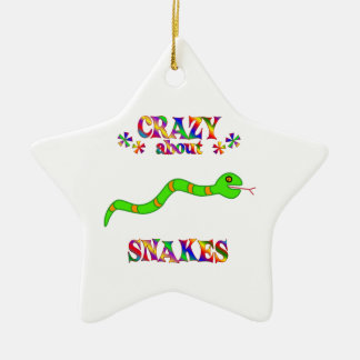 Crazy About Snakes Ceramic Ornament