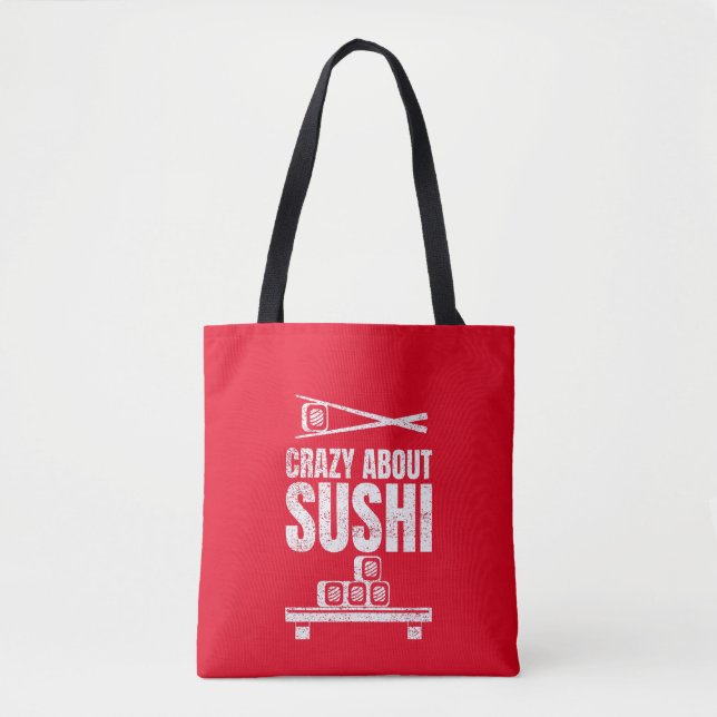 Crazy About Sushi Tote Bag (Front)