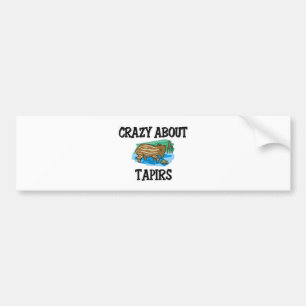Crazy About Tapirs Bumper Sticker