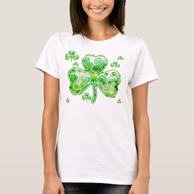 Crazy and unique group of Shamrocks T-Shirt (Front)