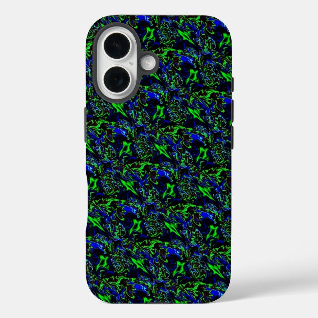 Crazy Artdeco in Funky Rainbow Style Case-Mate iPhone Case (Back)