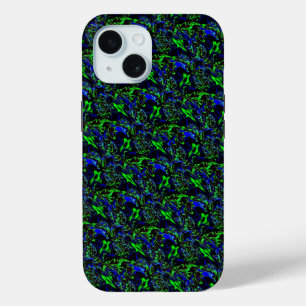 Crazy Artdeco in Funky Rainbow Style iPhone 15 Case