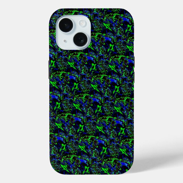 Crazy Artdeco in Funky Rainbow Style Case-Mate iPhone Case (Back)