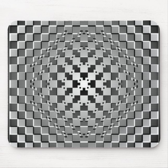 Crazy Artistic Optical Illusion Mouse Pad (Front)