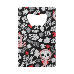 Crazy babies pattern wallet bottle opener