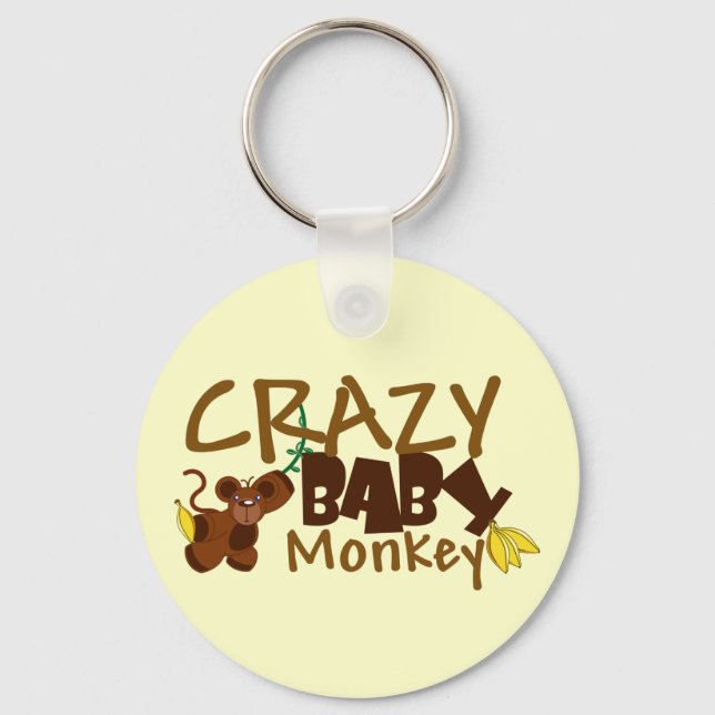 Crazy Baby Monkey Keychain (Front)