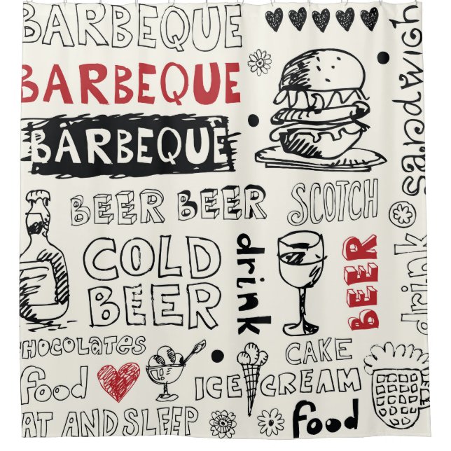Crazy BBQ: Whimsical Doodle Art (Front)