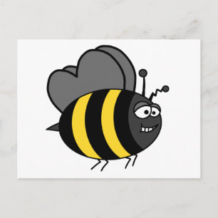 Crazy Bee Postcard